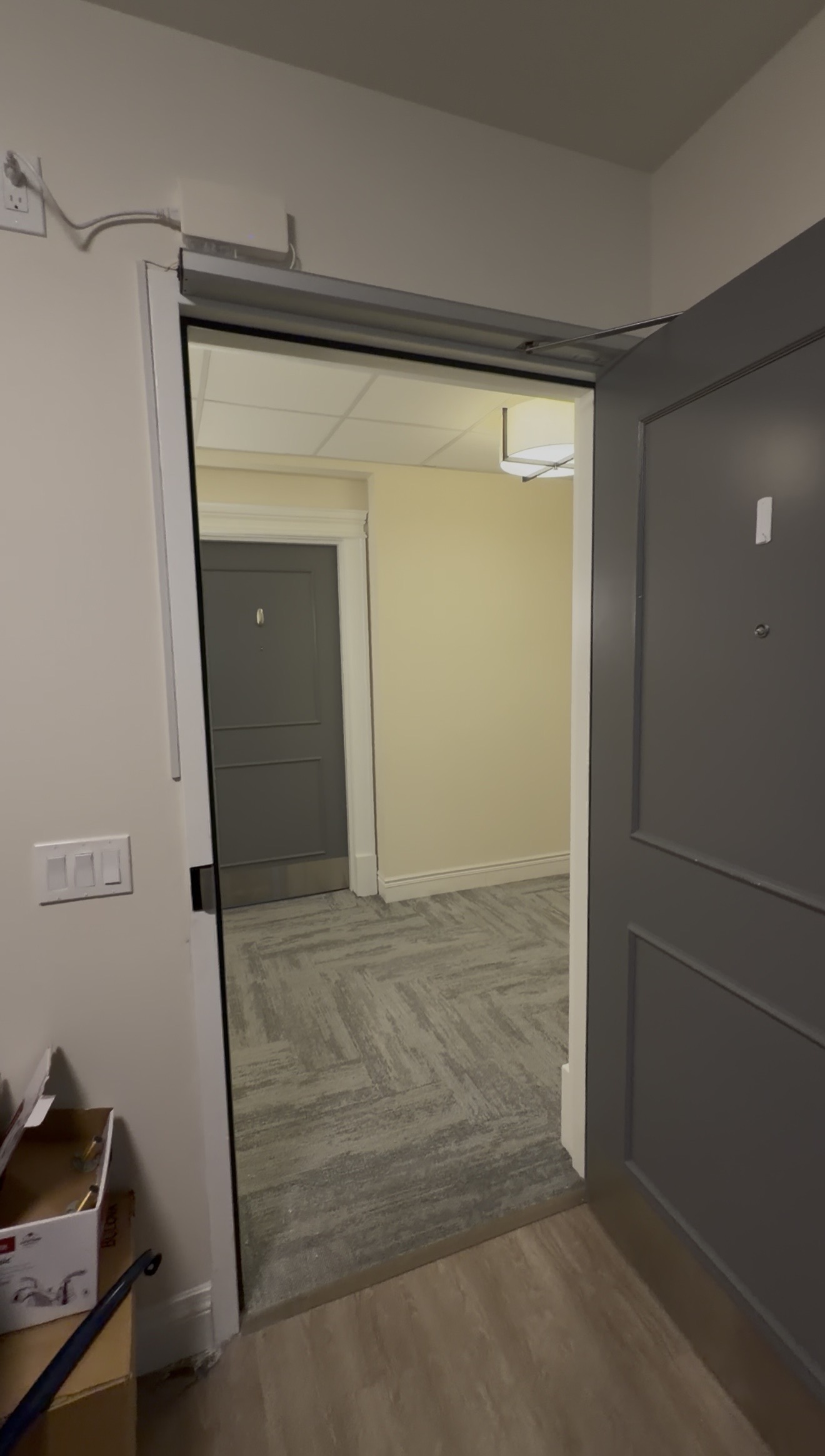 Commercial automatic door maintenance